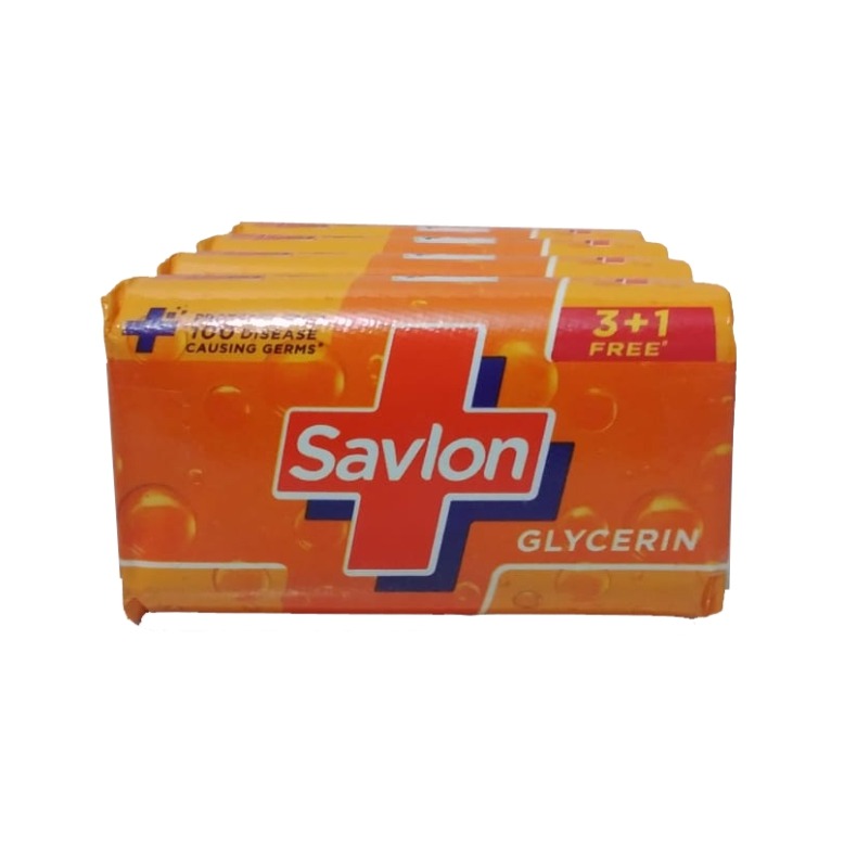 Savlon Glycerin Bathing Soap, 75g,x3+1 | Rs.111